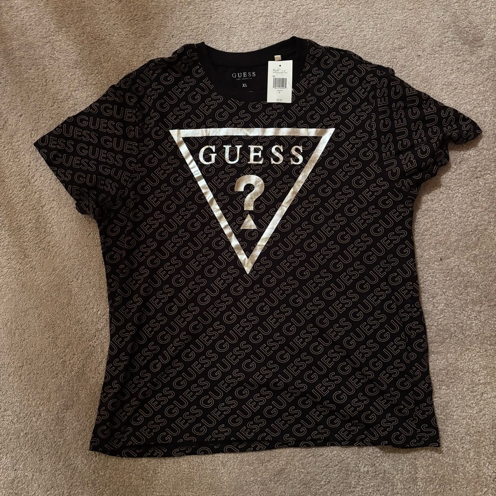 Guess Black Logo T-Shirt